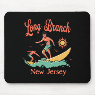 Alfombrilla De Ratón Vacacionista de Nueva Jersey Long Branch Nj Playa 