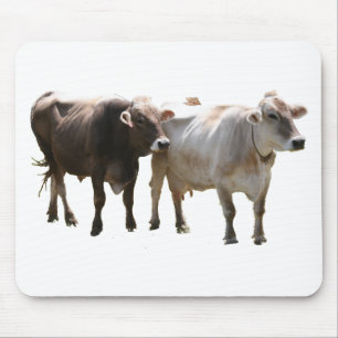 Alfombrilla De Ratón Vacas del suizo de Brown