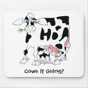 Alfombrilla De Ratón ¿Vacas él que va? Mousepad