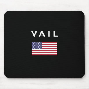 Alfombrilla De Ratón Vail USA Bandera Americana Color oscuro
