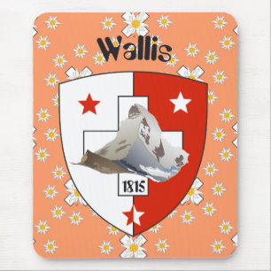 Alfombrilla De Ratón Valais / Wallis Suisse Schweiz Suiza Mauspad
