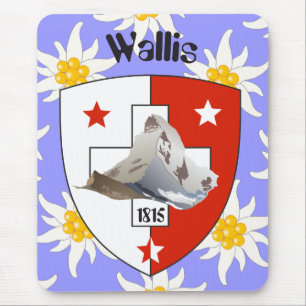 Alfombrilla De Ratón Valais / Wallis Suisse Schweiz Suiza Mauspad