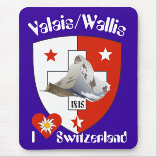 Alfombrilla De Ratón Valais / Wallis Suisse Schweiz Suiza Mauspad