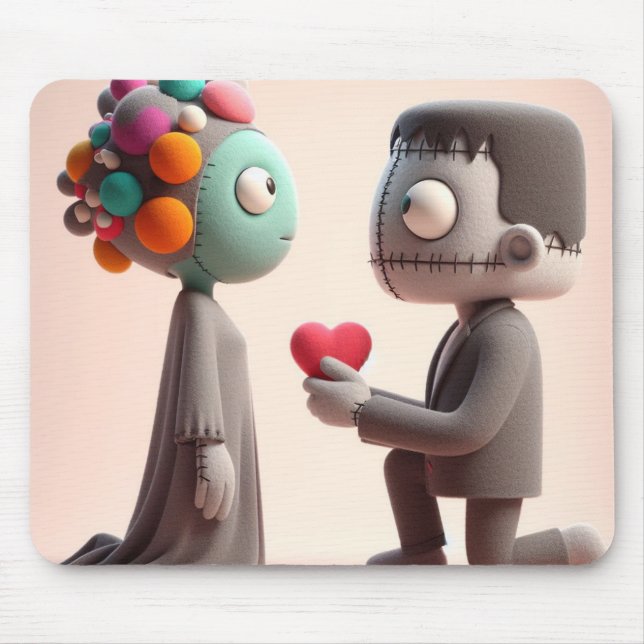 Alfombrilla De Ratón Valentine Frankenstein (Frente)