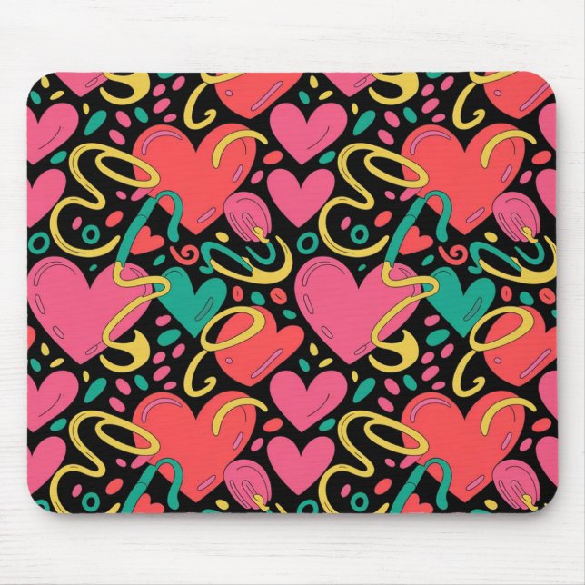 Alfombrilla De Ratón Valentine’s Day Mousepad | Romantic (Frente)