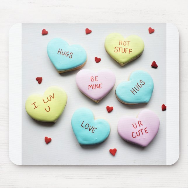 Alfombrilla De Ratón Valentines Conversation Heart Merch (Frente)