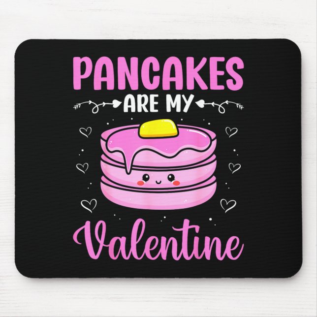 Alfombrilla De Ratón Valentine's Day Couple - Pancakes Are My Valentine (Frente)