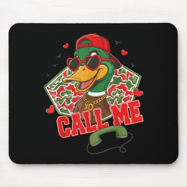 Alfombrilla De Ratón Valentine's Day Duck Hunting Camo Call Me Toddler  (Frente)