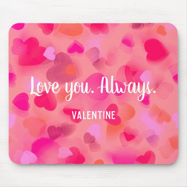 Alfombrilla De Ratón Valentine's Day Gift: Personal heart mousepad (Frente)