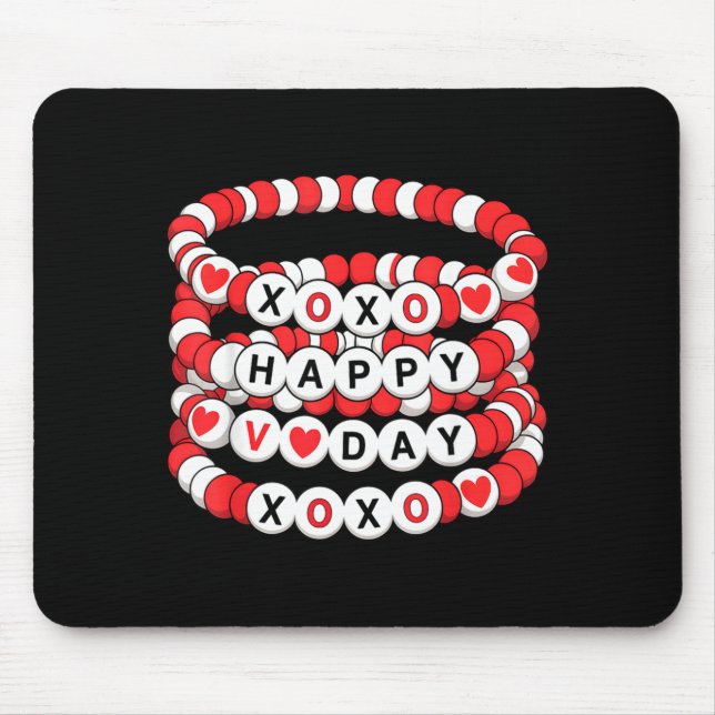 Alfombrilla De Ratón Valentines Friendship Bracelets Valentines Women K (Frente)