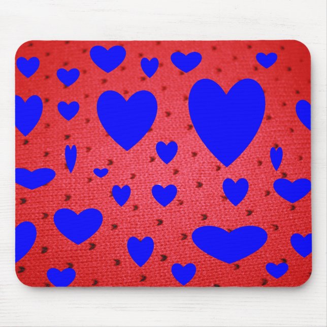 Alfombrilla De Ratón Valetine azul Mousepad (Frente)