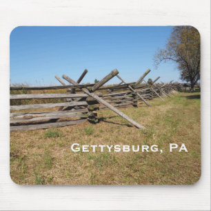 Alfombrilla De Ratón valla de madera en Gettysburg