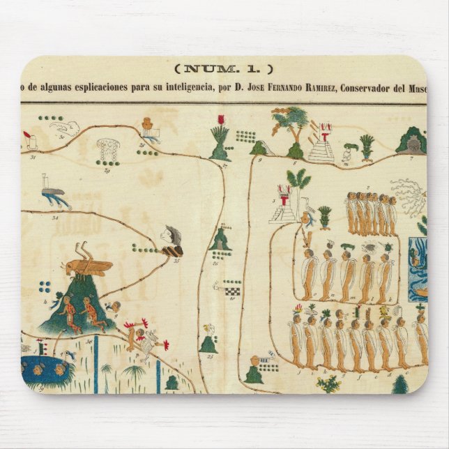 Alfombrilla De Ratón Valle Azteca México 2 (Frente)
