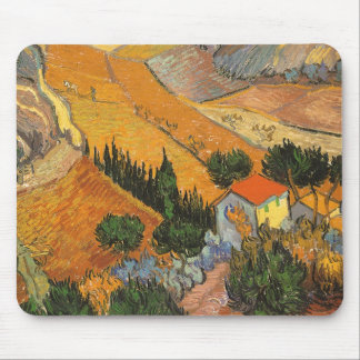 Alfombrilla De Ratón Valle de Plowman por Vincent van Gogh