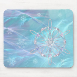 Alfombrilla De Ratón Vals de la Mousepad de copas de nieve