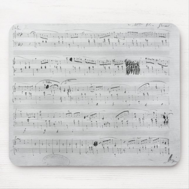 Alfombrilla De Ratón Vals en menor de F (Frente)