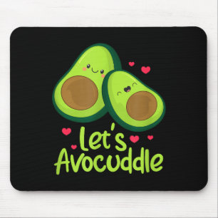 Alfombrilla De Ratón Vamos a abrazar Pareja de aguacate lindo Día de Sa