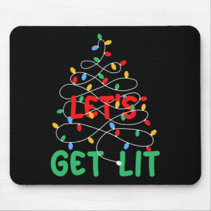Alfombrilla De Ratón Vamos a conseguir Navidades de Luces de Navidad