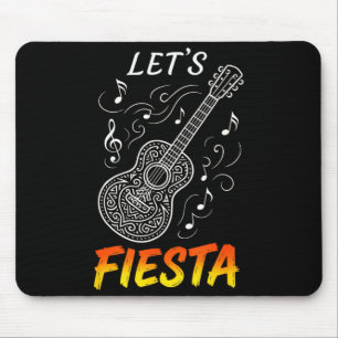 Alfombrilla De Ratón Vamos a fiesta - cinco de mayo música de guitarra