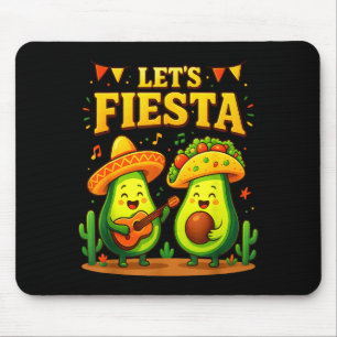 Alfombrilla De Ratón Vamos a fiesta mexicana cinco de mayo tacos de agu