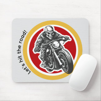 Alfombrilla De Ratón Vamos a la carretera Chicos de moto moderna