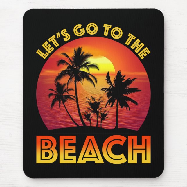 Alfombrilla De Ratón Vamos a la playa (Frente)