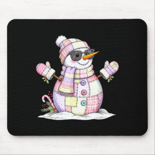 Alfombrilla De Ratón Vamos a relajarnos Muñeco de nieve Navidad Café Bo