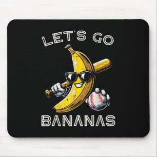 Alfombrilla De Ratón Vamos Banana Retro Niños Niños Camiseta Juvenil Ho