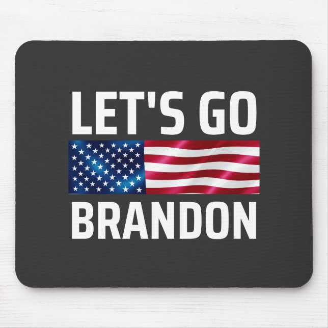 Alfombrilla De Ratón vamos brandon vamos brandon vamos brandon (Frente)