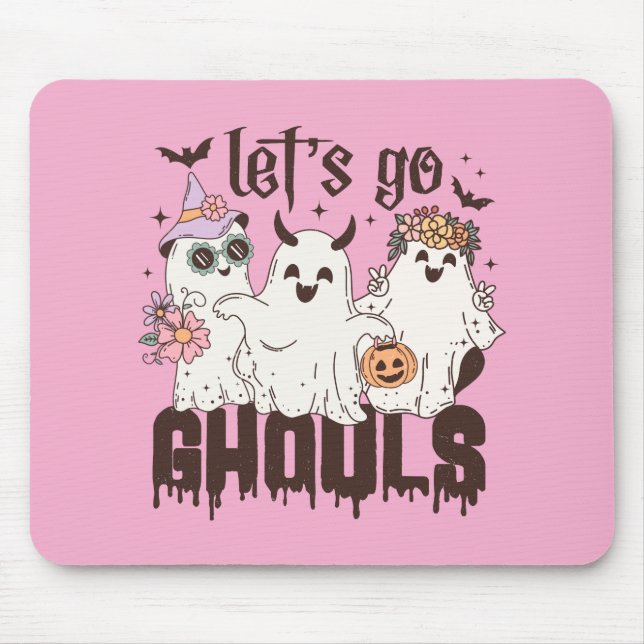 Alfombrilla De Ratón Vamos Ghouls Halloween (Frente)