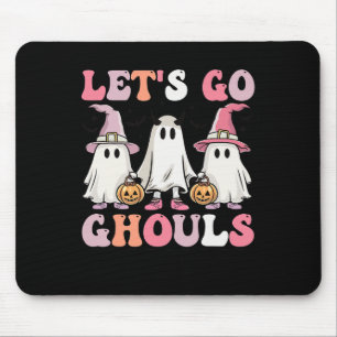Alfombrilla De Ratón Vamos Ghouls Halloween Traje de traje de fantasmas