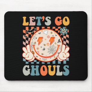 Alfombrilla De Ratón Vamos Ghouls Hippie Sonría Retro Halloween
