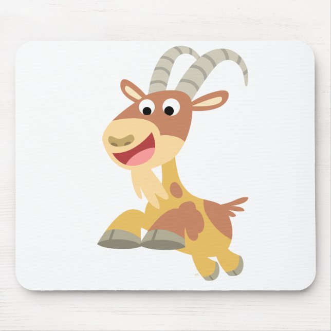 Alfombrilla De Ratón ¡Vamos Goat! (cabra personalizado linda) Mousepad (Frente)
