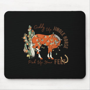 Alfombrilla De Ratón Vamos Jingle Caballo Levanta Tus Pies Cactus Vaca