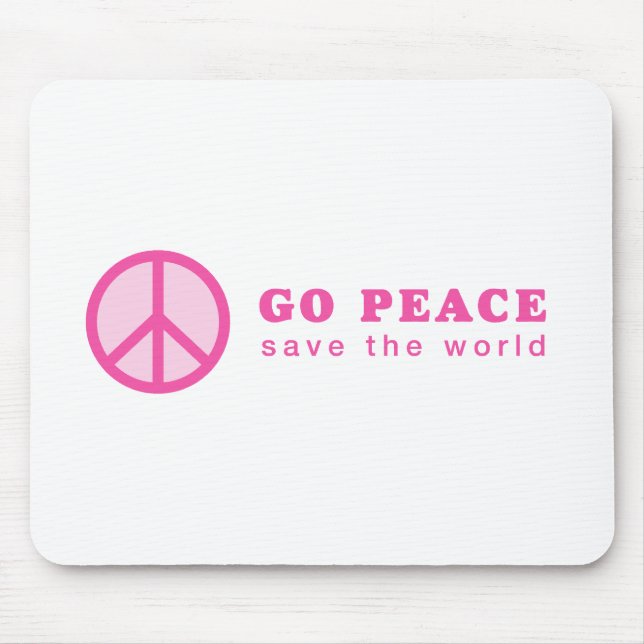 Alfombrilla De Ratón Vamos Paz (Rosa) (Frente)