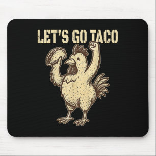 Alfombrilla De Ratón Vamos Taco Retro Vintage Vamos Taco