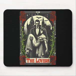 Alfombrilla De Ratón Vamre Monstruo Drácula y Novia Los Amantes Tarot C