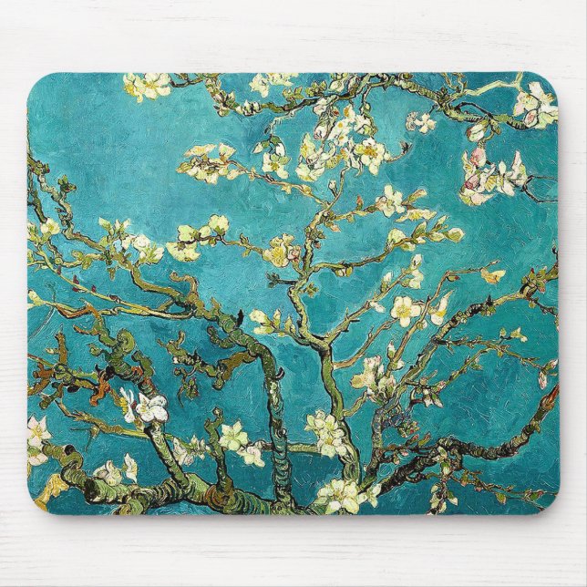 Alfombrilla De Ratón Van Gogh Almond Florece Impresionismo Clásico (Frente)