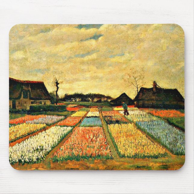 Alfombrilla De Ratón Van Gogh - Camas de flores en Holanda (Frente)