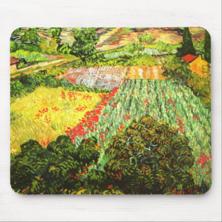 Alfombrilla De Ratón Van Gogh: Campo con las amapolas