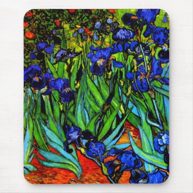Alfombrilla De Ratón Van Gogh - Irises, (Frente)