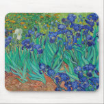 Alfombrilla De Ratón Van Gogh Irises. Impresionismo floral vintage azul<br><div class="desc">Almohadilla de ratón Van Gogh "Irises". El arte del impresionismo floral azul.</div>