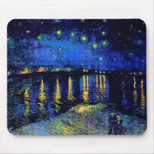 Alfombrilla De Ratón Van Gogh Starry Night Over Rhone (F474) Bella Arte