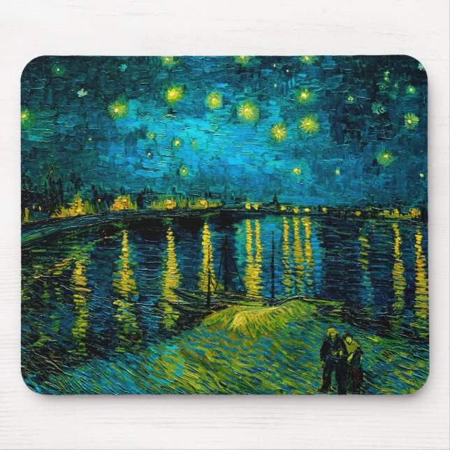 Alfombrilla De Ratón Van Gogh Starry Night Over the Rhône  (Frente)