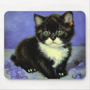 Alfombrilla De Ratón Van Gogh Tuxedo Kitten