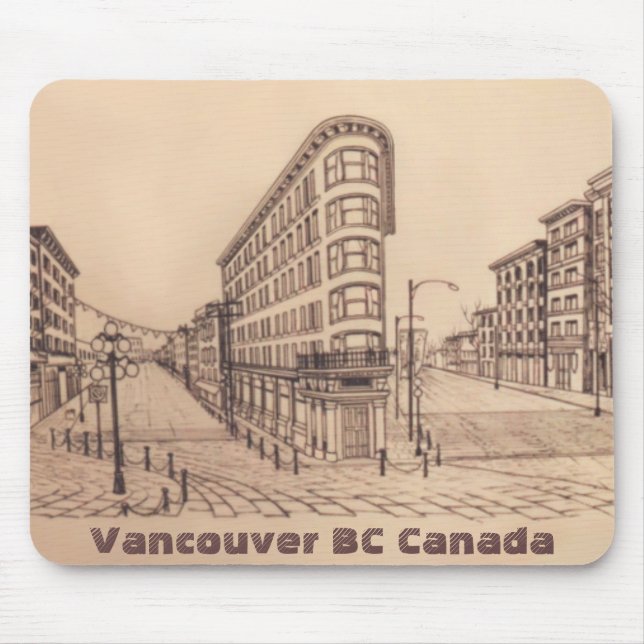 Alfombrilla De Ratón Vancouver Canadá Souvenir Mousepad Gastown Gifts (Frente)