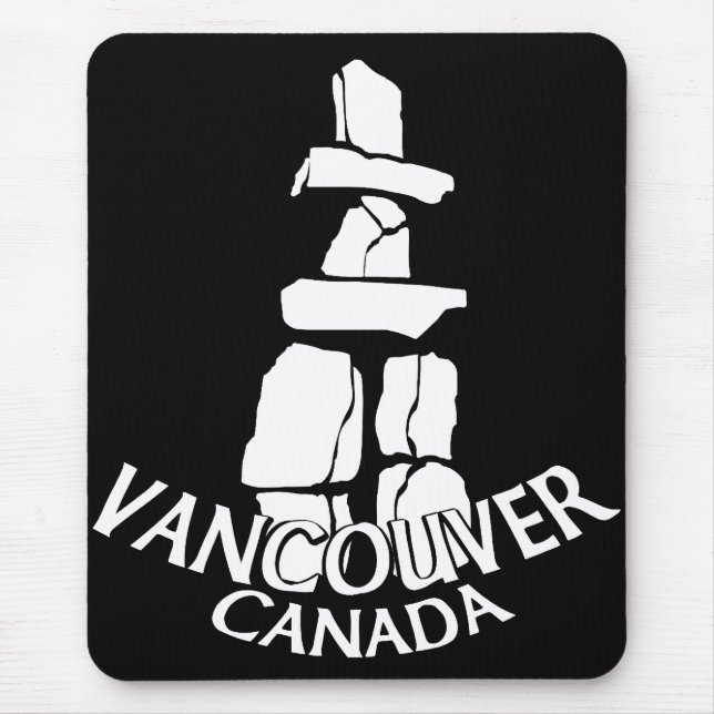 Alfombrilla De Ratón Vancouver Canada Souvenir Mousepad Inukshuk (Frente)