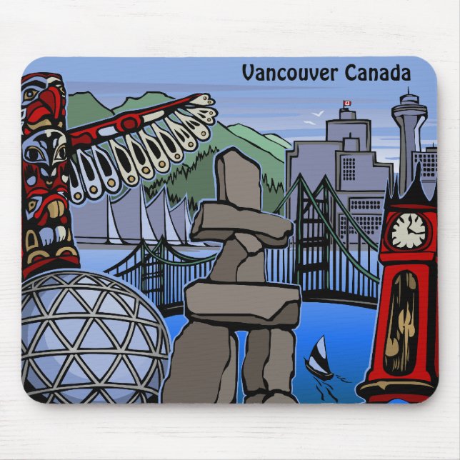 Alfombrilla De Ratón Vancouver Canada Souvenir Mousepad Vancouver Regal (Frente)