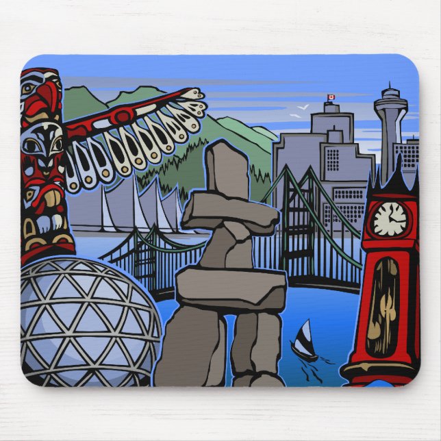 Alfombrilla De Ratón Vancouver Canada Souvenir Mousepad Vancouver Regal (Frente)