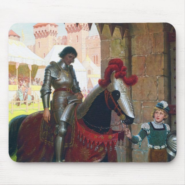 Alfombrilla De Ratón Vanquished, by Edmund Blair Leighton (Frente)